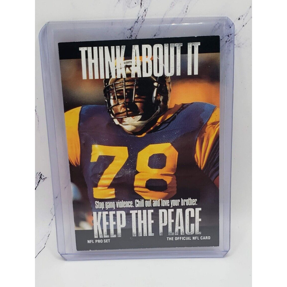 1991 Pro Set #378 Jackie Slater Los Angeles Rams